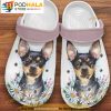 Chihuahua Daisy Gardens Dog Clogband 3D Crocs, Funny Crocs