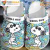 Chill Out Snoopy Clogband 3D Crocs, Funny Crocs