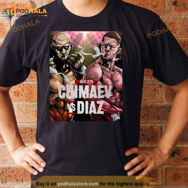 Chimaev Vs Diaz Active Anime Graphic Ufc Mma Fighter Shirt