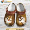 Chip And Dale Brown Red Checkered Disney Cartoon Clogband 3D Crocs
