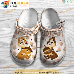 Chip And Dale Hazelnut Pattern Disney Cartoon Clogband 3D Crocs