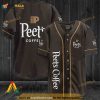 Chocolate Peet's Coffee 3D Baseball Jersey