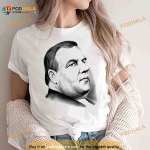 Chris Christie Pencil Portrait Shirt 2