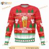 Christmas Cheer I Thought You Said Christmas Beer 3D Funny Ugly Sweater