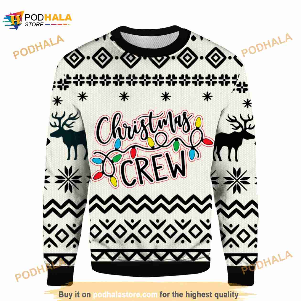 Christmas Crew 2023 3D Funny Ugly Sweater, Xmas Gift Christmas Crew 2023 3D Funny Ugly Sweater, Xmas Gift