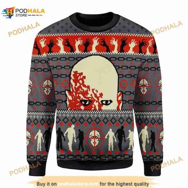 Christmas Dawn The Dead Apparel 3D Funny Ugly Sweater