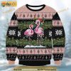 Christmas Flamingo And Light Bulbs 3D Funny Ugly Sweater