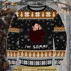 Christmas Friends I'm Sorry Knitted Christmas 3D Funny Ugly Sweater