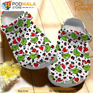Christmas Grinch Pattern Clogband 3D Crocs, Funny Crocs