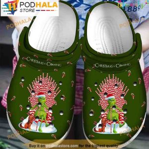 Christmas Is Coming Grinch 3D Crocs, Funny Crocs