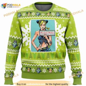 Christmas Jolyne Kujo Jojos Bizarre Adventure Christmas 3D Funny Ugly Sweater