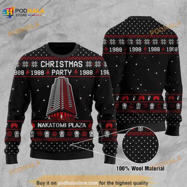 Christmas Party Nakatomi Plaza 3D Funny Ugly Sweater