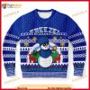 Christmas Snowman Sweatshirt, Snowman 3D Funny Ugly Sweater