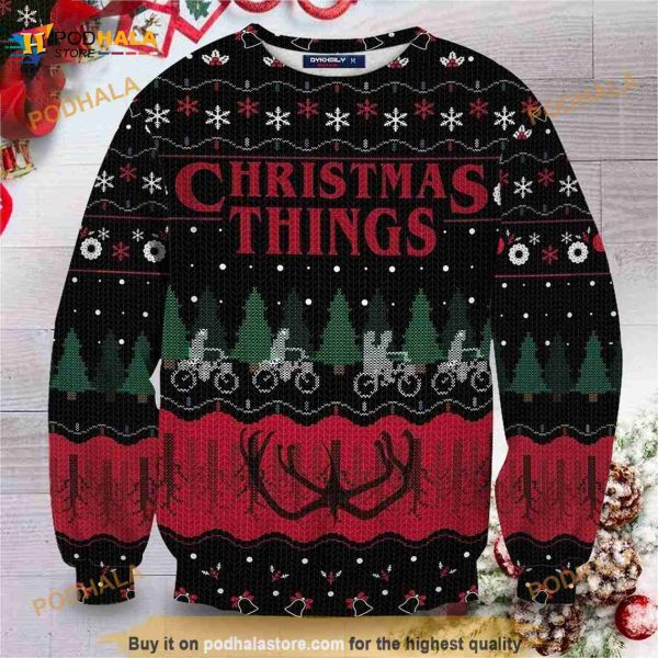Christmas Things Knitted Christmas 3D Funny Ugly Sweater