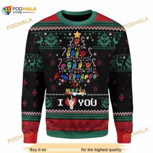 Christmas Tree Sign Language Ugly Sweater