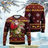 Christmas Ugly Santa Claus Riding Dinosaur Christmas Sweater