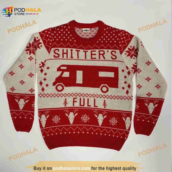 Christmas Vacation Shitter’s Full Ugly Christmas 3D Sweater