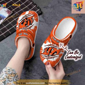 Cincinnati Bengals Classic Clogs Shoes Personalized Crocs Clog Shoes
