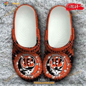 Cincinnati Bengals Grateful Dead Classic Gift For Lover Rubber Crocs Crocband Clogs Comfy