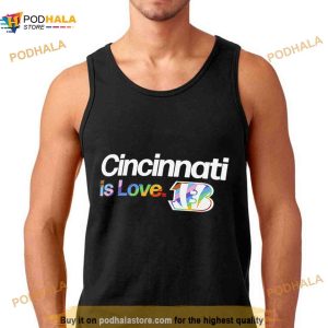 Cincinnati Bengals Is Love City Pride Team Logo Shirt 2