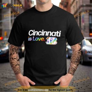 Cincinnati Bengals Is Love City Pride Team Logo Shirt 3