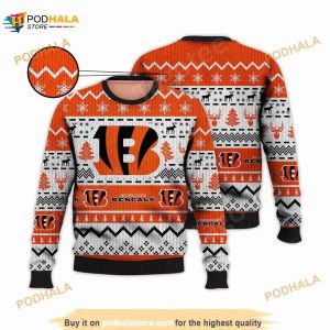 Cincinnati Football Ugly Cincinnati Football Knit Pattern Ugly Christmas 3D Sweater