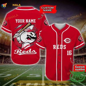 Cincinnati Reds 3D Baseball Jersey Personalized Gift, Custom Name Number