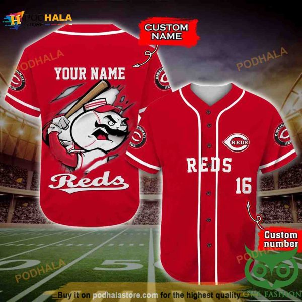 Cincinnati Reds 3D Baseball Jersey Personalized Gift, Custom Name Number