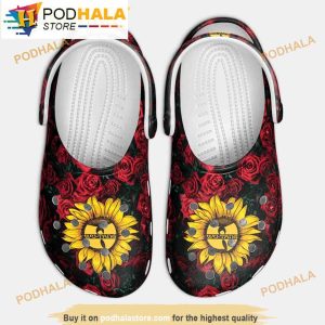 Clan Logo With Red Roses Wu Tang Clogband 3D Crocs, Funny Crocs
