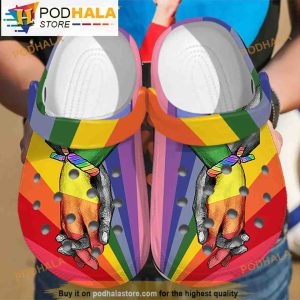 Classic Rainbow Limited Edition Lgbt Clogband 3D Crocs Slippers