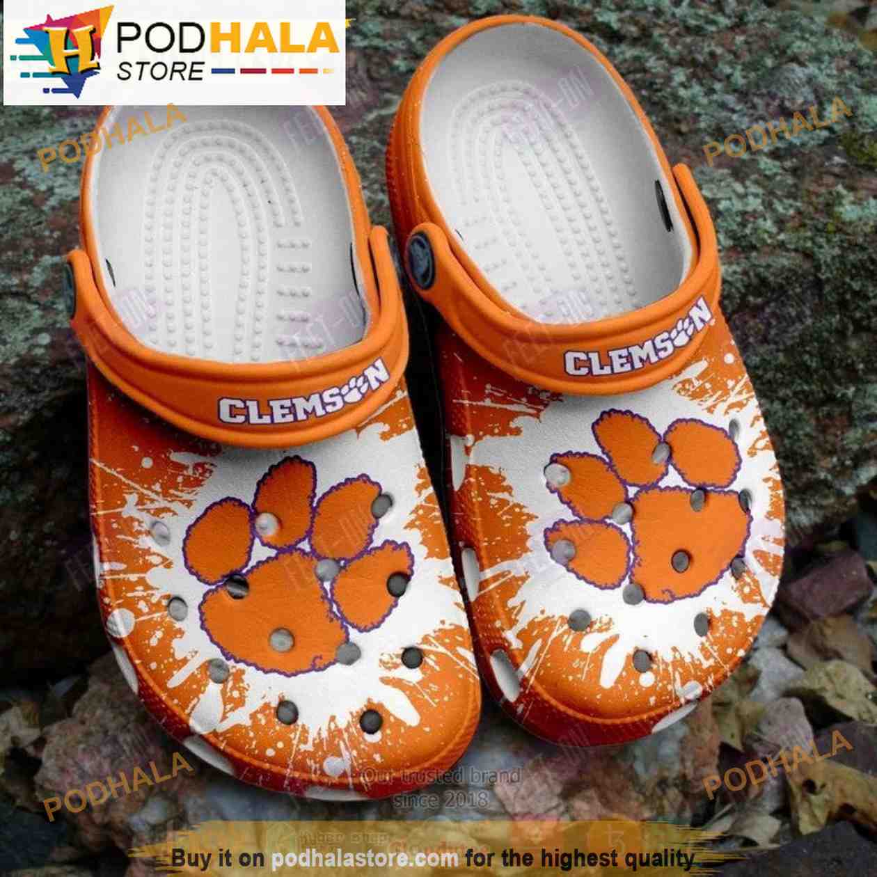 Clemson Tigers Football Ncaa Clogband 3D Crocs, Funny Crocs Clemson Tigers Football Ncaa Clogband 3D Crocs, Funny Crocs