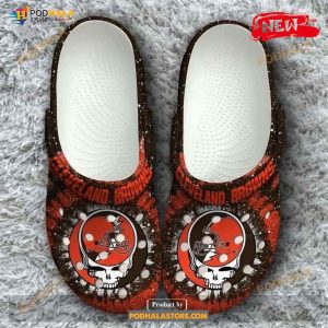 Cleveland Browns Grateful Dead Classic For Lover Rubber Crocs Crocband Clogs Comfy Footwear
