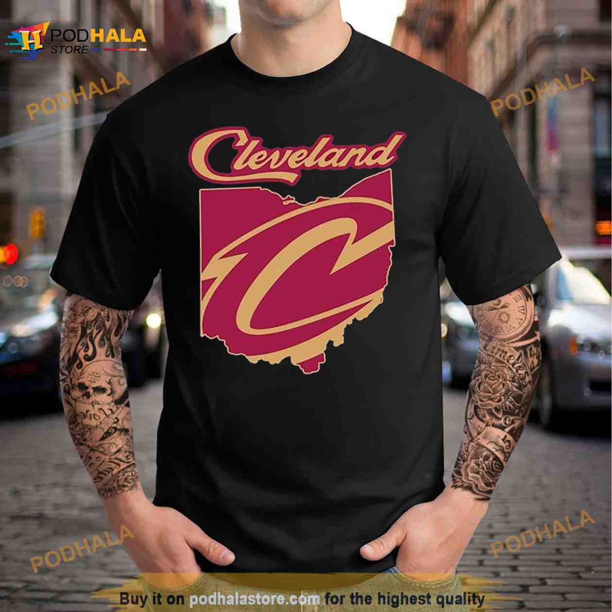 Cleveland Cavaliers Basketball Map Logo 2023 Shirt - Bring Your