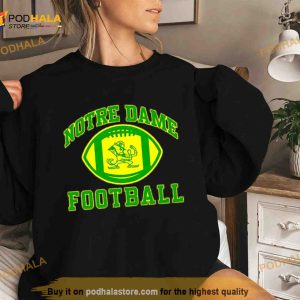 Coach marcus freeman wearing notre dame football Shirt