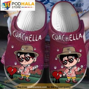 Coachella Bad Bunny Clogband 3D Crocs Clog Shoes, Funny Crocs