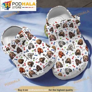 Cocker Spaniel Cute Dog Clogband 3D Crocs, Funny Crocs