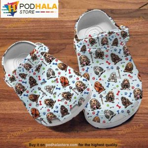 Cocker Spaniel Dog Patterns Birthday Clogband 3D Crocs, Funny Crocs