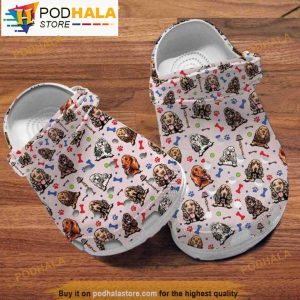 Cocker Spaniel Pink Dog Clogband 3D Crocs, Funny Crocs