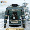Coffee Cat Christmas Sweater