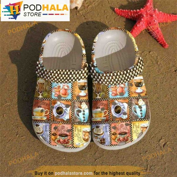 Coffee Time Croc Crocband Clog, Funny Crocs