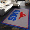 College Spirit Southern Methodist Sport Area Rug Team Logo Christmas Gift Us Decor