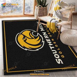 College Spirit Southern Mississippi Sport Area Rug Carpet Team Logo Home Decor Floor Decor