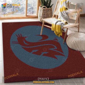 College Spirit State Sport Area Rug Team Logo Home Decor Floor Decor
