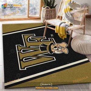 College Spirit Wake Forest Sport Area Rug For Christmas Team Logo Family Gift Us Decor