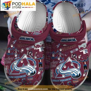 Colorado Avalanche Nhl Clogband 3D Crocs Slippers, Funny Crocs