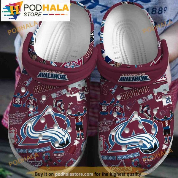 Colorado Avalanche Nhl Clogband 3D Crocs Slippers, Funny Crocs