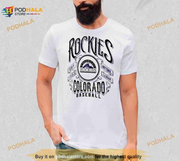 Colorado Rockies Collection Distressed Rock T Shirt