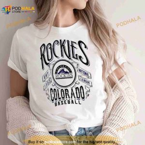 Colorado Rockies Collection Distressed Rock T Shirt 2