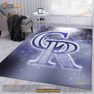 Colorado Rockies NFL Area Rug For Christmas Living Room Rug Home Decor Floor Decor