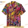 Colorful Cartoon Characters Funny Hawaiian Shirt 3D, Fun And Vibrant Aloha Shirt